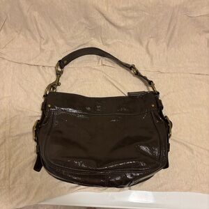 Coach Zoe Hobo Patent Leather Bag
